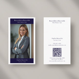 Carte De Visite Photo de Réseau Professionnel d'Entreprise Moderne