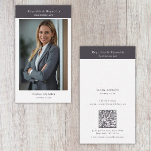 Carte De Visite Photo de Réseau Professionnel d'Entreprise Moderne
