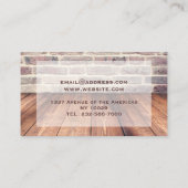 Carte De Visite Photo de sol personnalisée (Dos)