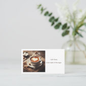 Carte De Visite Photo de tasse de café (Debout devant)