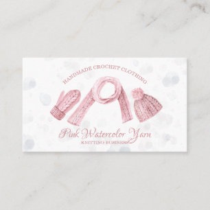 Carte De Visite Photo de tricot amigurumi crochet vêtements d'hive