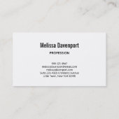 Carte De Visite Photo de Tropical Island Coast & Sea (Dos)