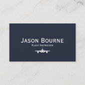 Carte De Visite Photo d'employé professionnel QR Code Blue Aviatio (Devant)