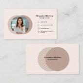 Carte De Visite Photo d'entreprise minimale et professionnelle des (Devant / Derrière)