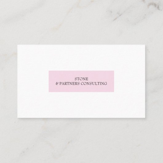 Carte De Visite Photo d'entreprise minimale et professionnelle des (Dos)