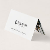 Carte De Visite Photo d'entreprise minimale et professionnelle des (Dos)