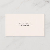 Carte De Visite Photo d'entreprise minimale et professionnelle des (Dos)