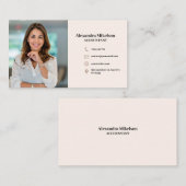 Carte De Visite Photo d'entreprise minimale et professionnelle des (Devant / Derrière)