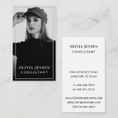 Carte De Visite Photo d'entreprise minimale et professionnelle des (Devant / Derrière)