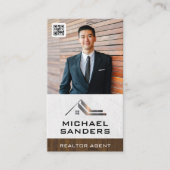 Carte De Visite Photo d'entreprise personnalisée | Modèle de code (Devant)