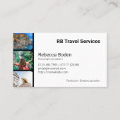 Carte De Visite Photo Display Artisanat, Produits ou Voyage (Dos)