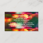 Carte De Visite Photo DJ record Vinyl (Dos)