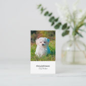Carte de visite Photo Dog Walker (Debout devant)