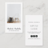 Carte de visite photo du concepteur d'intérieur mo (Devant / Derrière)