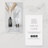 Carte de visite photo du concepteur d'intérieur mo (Devant / Derrière)