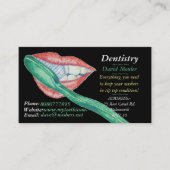 Carte De Visite photo du dentiste hygiéniste dentaire (Devant)