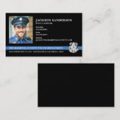 Carte De Visite Photo du logo de la police (Devant / Derrière)