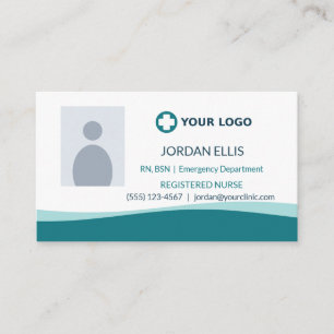 Carte De Visite Photo du logo de Teal Nurse Healthcare
