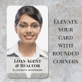 Carte De Visite Photo du logo professionnel du code QR