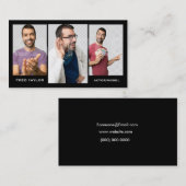 Carte De Visite Photo du model 3 de Headshot d'acteurs (Devant / Derrière)