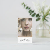 Carte De Visite Photo du modèle acteur (Debout devant)