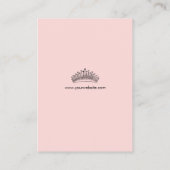 Carte de visite photo du rose Pink Glitz (Dos)