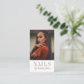 Carte De Visite Photo du Salon moderne des ongles (Debout devant)