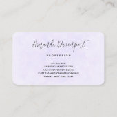 Carte De Visite Photo d'un joli Crocus de printemps violet (Dos)