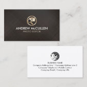 Carte De Visite Photo Editor Camera Glass Icon (Devant / Derrière)