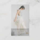 Carte De Visite Photo éditoriale Qr Code Photographie professionne (Devant)