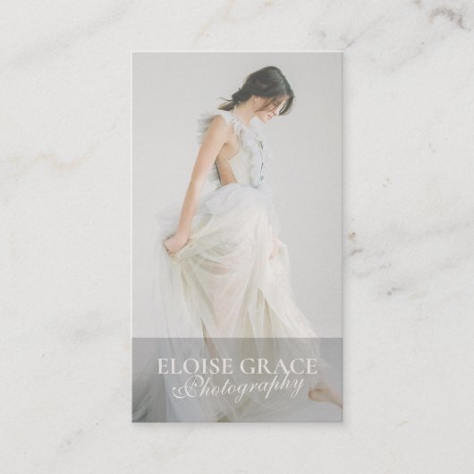 Carte De Visite Photo éditoriale Qr Code Photographie professionne (Devant)