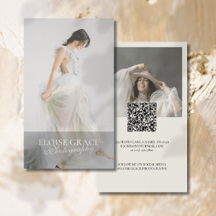 Carte De Visite Photo éditoriale Qr Code Photographie professionne