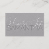 Carte De Visite Photo Élégante Calligraphie Moderne Signature (Devant)