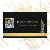 Carte De Visite Photo élégante du procureur ou de l'avocat de l'im