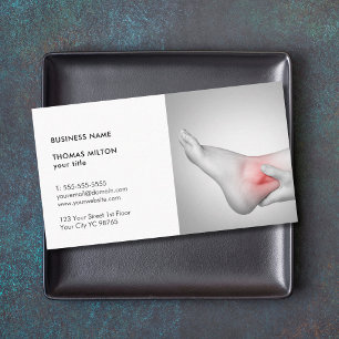 Carte De Visite Photo élégante d'un docteur en ankle de femme