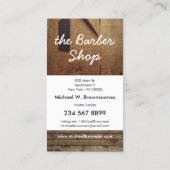 Carte De Visite Photo en bois Rustique (Dos)