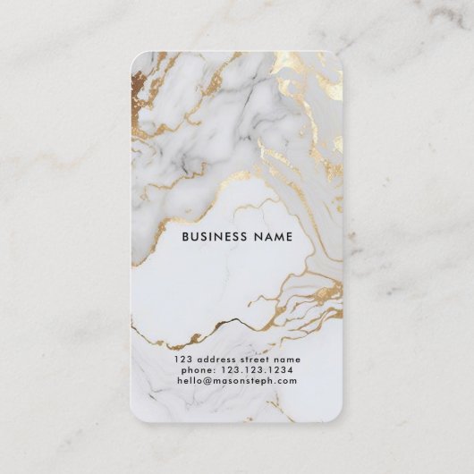 Carte De Visite Photo en marbre blanc QR Code Photographie moderne (Dos)