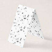 Carte De Visite photo en noir et blanc d'un troupeau d'oiseaux (Devant)