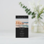 Carte De Visite Photo ensoleillée de falaise (Debout devant)