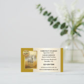 Carte De Visite Photo Équin Professionnel (Debout devant)