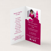 Carte De Visite Photo et services professionnels de l'agent immobi (Intérieur)