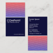 Carte De Visite Photo et ton (Devant / Derrière)