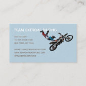 Carte De Visite Photo extrême de motocross intégrée par texte (Dos)