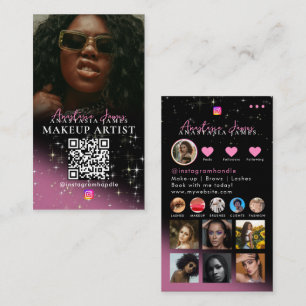 Carte De Visite Photo Feed Influencer Beauty Grid Médias sociaux