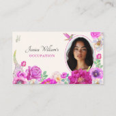 Carte De Visite Photo Fleurs esthétiques (Devant)