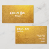 Carte De Visite Photo Gold Foil (Devant / Derrière)