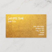 Carte De Visite Photo Gold Foil (Dos)