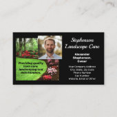 Carte De Visite Photo Green Paysage Entretien de pelouse (Devant)