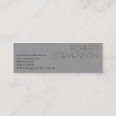 Carte de visite photo gris maigre (Dos)