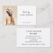 Carte de visite photo Hair Stylist (Devant / Derrière)
